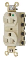 31A344 Receptacle, Duplex, 125V, Ivory
