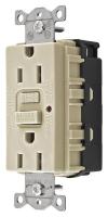 31A373 GFCI Receptcale, Duplex, 125V, Ivory