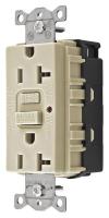 31A376 GFCI Receptcale, Duplex, 125V, Ivory