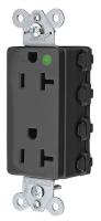31A385 Receptacle, Style Line, 125V, Black