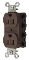 31A387 Receptacle, Duplex, 125V, Brown