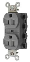 31A390 Receptacle, Duplex, 125V, Gray