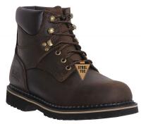 31A622 Work Boots, Steel Toe, 6In, DkBrn, 13M, PR