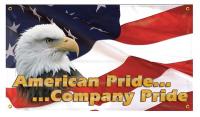 31A697 Banner, American Pride, 24 x 48 In.