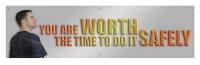 31A749 Banner, You Are Worth The Time, 28 x 96 In