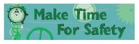 31A768 Banner, Make Time For, 28 x 96 In.
