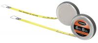 31C007 Measuring Tape, Dia, 6 ft L, Steel/Black