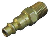 31C991 Coupler Plug, Brass, 1/4 NPT