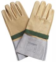 32H610 Elec. Glove Protector, 9, Beige/Grey, PR