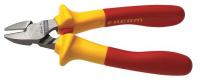 32H676 Insulated Diag Pliers, 6-1/2 L, Red/Ylw