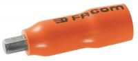 32H719 Insulated Hex Bit Socket, 1/4 In Dr, 4mm