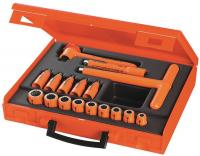32H732 Insulated Socket Set, 12 Pt, 3/8 Dr, 17 Pc