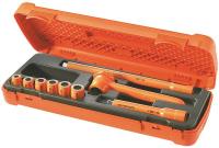 32H733 Insulated Socket Set, 12 Pt, 3/8 Dr, 9 Pc