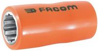 32H772 Insulated Socket, 3/8 Dr, 8mm x 1-11/16 In
