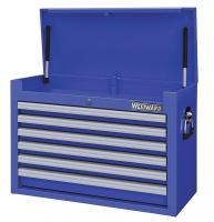 32H835 Top Chest, 26 x 16-1/2 x 18-7/16 In, Blue