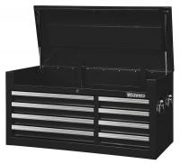 32H837 Top Chest, 42 x 18-1/2 x 20-5/8 In, Black