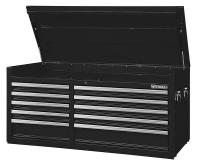 32H843 Top Chest, 57 x24 x26 In, Black