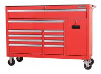 32H851 Roll Cabinet, 55-1/8x18-1/16x33-13/16, Red