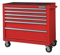 32H852 Rolling Cabinet, 42 x18-1/2 x39-13/16, Red