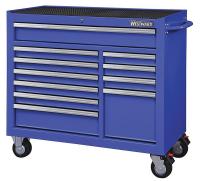 32H857 Rolling Cabinet, 42x18-1/2 x39-13/16, Blue