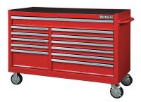 32H858 Rolling Cabinet, 57x24x44 In, Red