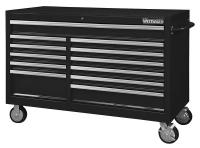 32H859 Rolling Cabinet, 57 x 24 x 44 In, Blk