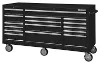 32H862 Rolling Cabinet, 72 x24x44 In, Blk