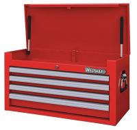 32H872 Top Chest, 26 x 12-5/8 x 14-1/8 In, Red