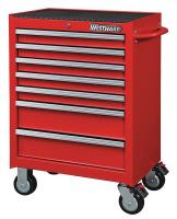 32H888 Rolling Cabinet, 26 x18 x39-7/16 In, Red