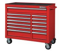 32H891 Rolling Cabinet, 42 x18-1/2 x39-13/16, Red