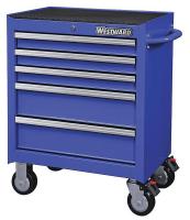 32H896 Rolling Cabinet, 26 x 18 x33-5/16 In, Blue