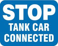 32J566 Sign, Stop Tank Car, Reflective, 15 x 12