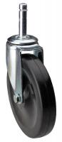 32J795 Swivel Stem Caster, 5 In, 125 lb, Rubber