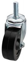 32J823 Swivel Stem Caster, 5 In, 200 lb, Rubber