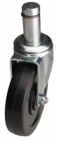 32J939 Swivel Stem Caster, 5 In, 125 lb, Rubber