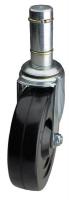 32J941 Swivel Stem Caster, 5 In, 200 lb, Rubber