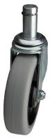 32J943 Swivel Stem Caster, 5 In, 300 lb, Polyurthn