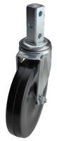 32J998 Swivel Stem Caster, 4 In, 115 lb, Rubber