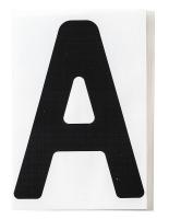 32V513 Floor Marking Tape, Sq., 4In W, 8In L, PK20