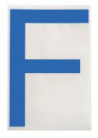 32V547 Floor Marking Tape, Sq., 4In W, 8In L, PK20