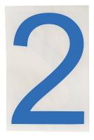 32V686 Floor Marking Tape, Sq., 4In W, 8In L, PK20