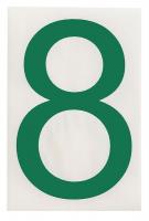 32V722 Floor Marking Tape, Sq., 4In W, 8In L, PK20