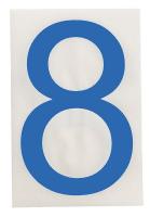 32V723 Floor Marking Tape, Sq., 4In W, 8In L, PK20