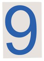 32V729 Floor Marking Tape, Sq., 4In W, 8In L, PK20