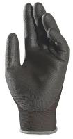 33E999 Coated Gloves, Nitrile, Size 7, Black, PR