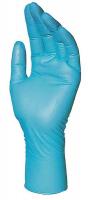 33F037 Disposable Gloves, 7, Nitrile, Blue, PK 100
