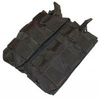 33G983 MOLLE Tactical Pckt, Dbl M4/M16 Mag, Black