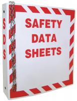 33H543 MSDS Binder, Red on White