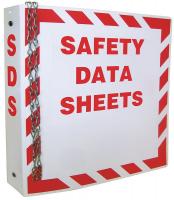 33H544 MSDS Binder, Red on White