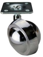 33H631 Swivel Plate Caster, 100 lb, 2-1/2 In Dia